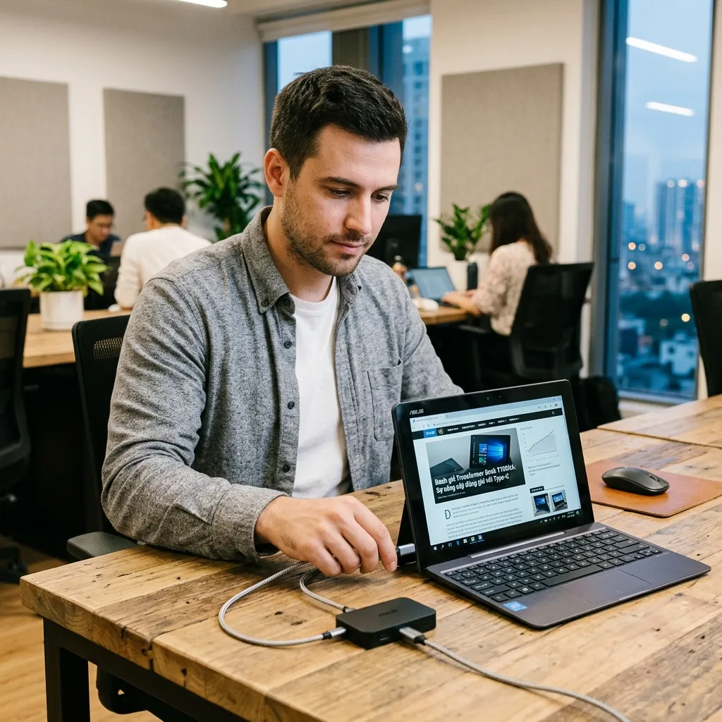 Đánh giá Transformer Book T100HA: Sự nâng cấp đáng giá với Type-C